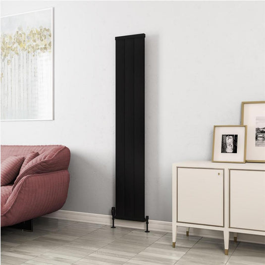 Eastbrook Kingswood 1800 x 310mm Slimline Aluminium Radiator Matt Black | 86.0530