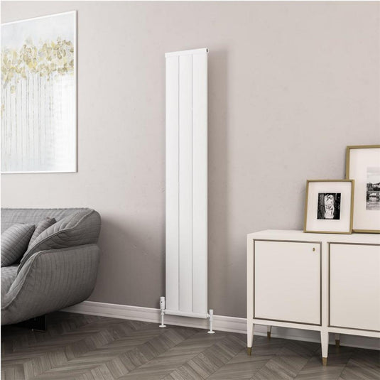 Eastbrook Kingswood 1800 x 310mm Slimline Aluminium Radiator Matt White | 86.0522