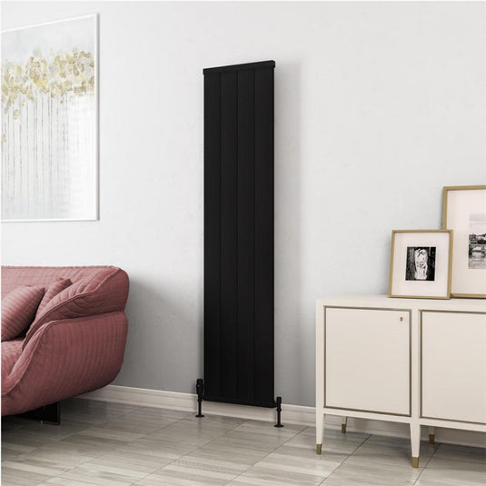Eastbrook Kingswood 1800 x 410mm Slimline Aluminium Radiator Matt Black | 86.0531
