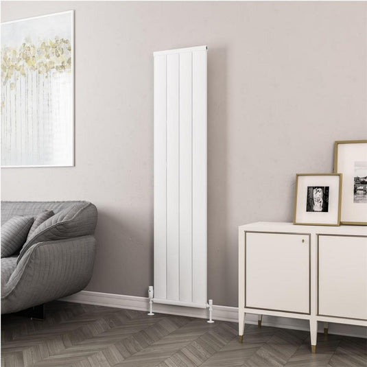Eastbrook Kingswood 1800 x 410mm Slimline Aluminium Radiator Matt White | 86.0523