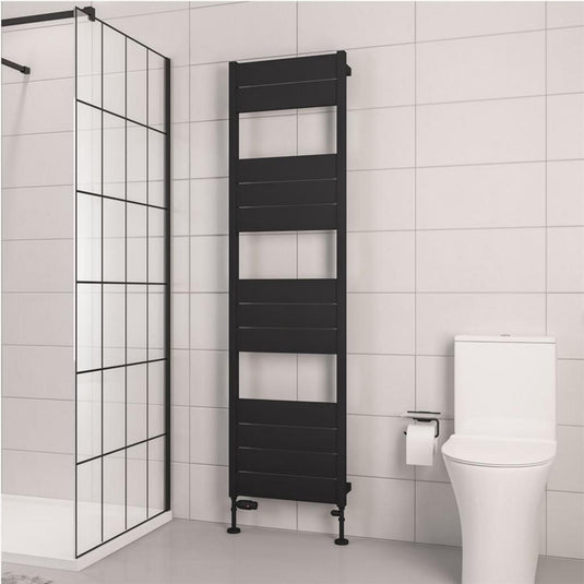 Eastbrook Kingswood 1820 x 500mm Slimline Aluminium Towel Rail Matt Black | 86.0571