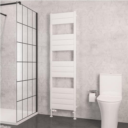 Eastbrook Kingswood 1820 x 500mm Slimline Aluminium Towel Rail Matt White | 86.0559