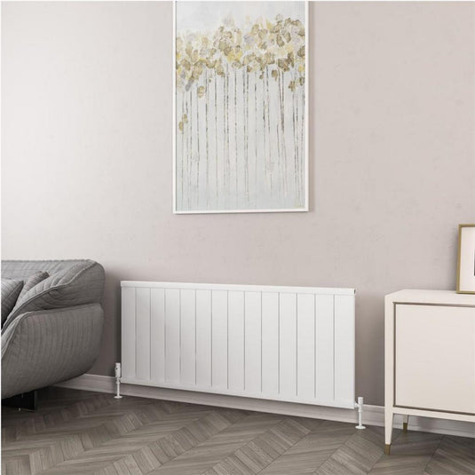 Eastbrook Kingswood 600 x 1410mm Slimline Aluminium Radiator Matt White | 86.0540