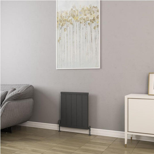 Eastbrook Kingswood 600 x 510mm Slimline Aluminium Radiator Matt Anthracite | 86.0542