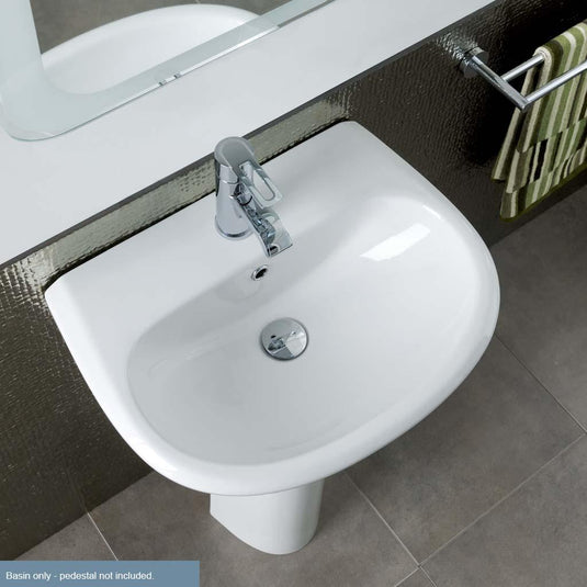 Eastbrook Kompact 550mm Basin 1TH White | 27.0341