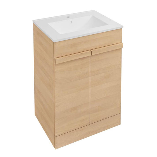 Eastbrook Kydbrook 600mm Floor Standing Door Vanity Unit Light Oak | 72.0013