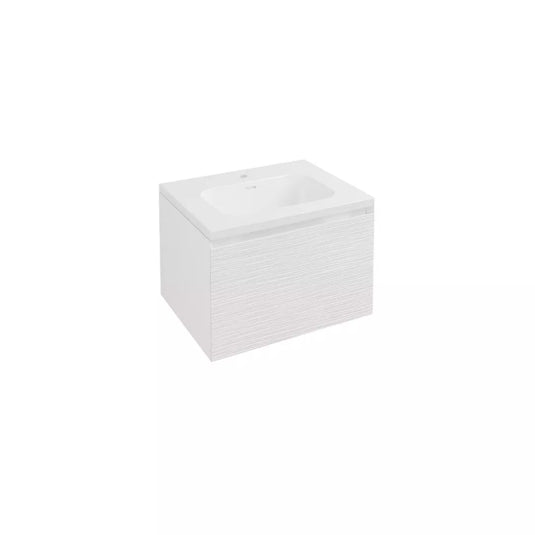 Eastbrook Langley 60cm Wall Hung Vanity Unit Matt White | 120.2001 - Envy Bathrooms Ltd