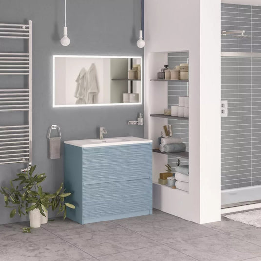 Eastbrook Langley 90cm Floorstanding Vanity Unit Harbour Blue | 120.1012 - Envy Bathrooms Ltd