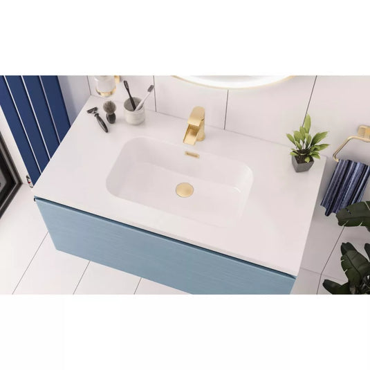 Eastbrook Langley 90cm Polymarble Basin White | 36.2072 - Envy Bathrooms Ltd