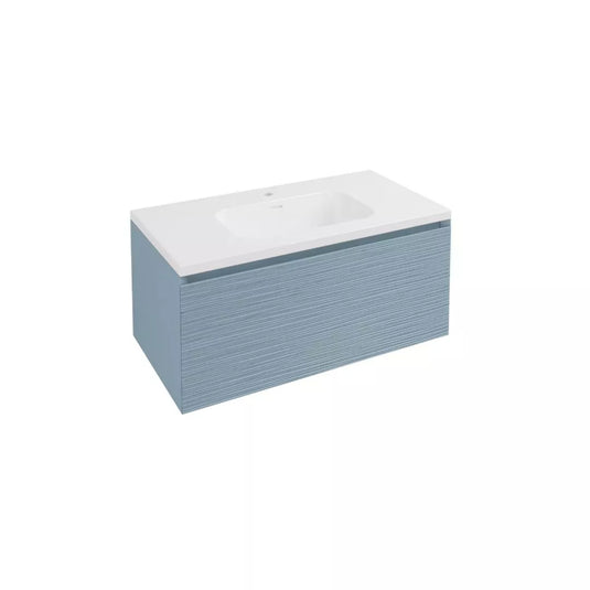 Eastbrook Langley 90cm Wall Hung Vanity Unit Harbour Blue | 120.2012 - Envy Bathrooms Ltd