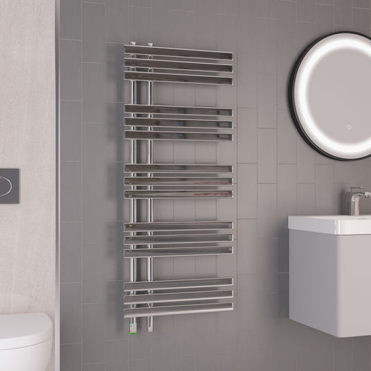 Eastbrook Loddon 1200 x 500mm Dry Element Towel Rail Chrome | 47.0041
