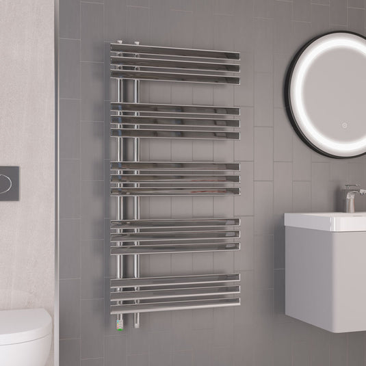 Eastbrook Loddon 1200 x 600mm Dry Element Towel Rail Chrome | 47.0042