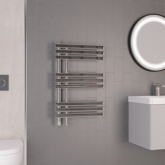 Eastbrook Loddon 800 x 500mm Dry Element Towel Rail Chrome | 47.0039