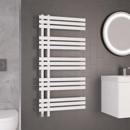 Eastbrook Loddon Dry Element Towel Rail 1200 x 600mm Matt White | 47.0030