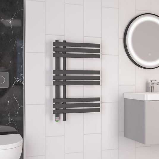 Eastbrook Loddon Dry Element Towel Rail 800 x 500mm Matt Anthracite | 47.0031