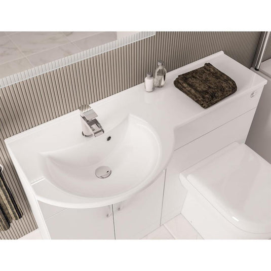 Eastbrook Lyegrove 1200mm LH Cast Worktop White | 51.091