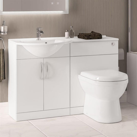 Eastbrook Lyegrove 600mm WC Vanity Unit - White | 72.0031 - Envy Bathrooms Ltd