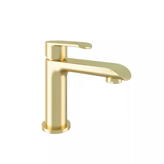 Eastbrook Lyneham Basin Mono Tap with Waste Brushed Brass | 93.1067 - Envy Bathrooms Ltd
