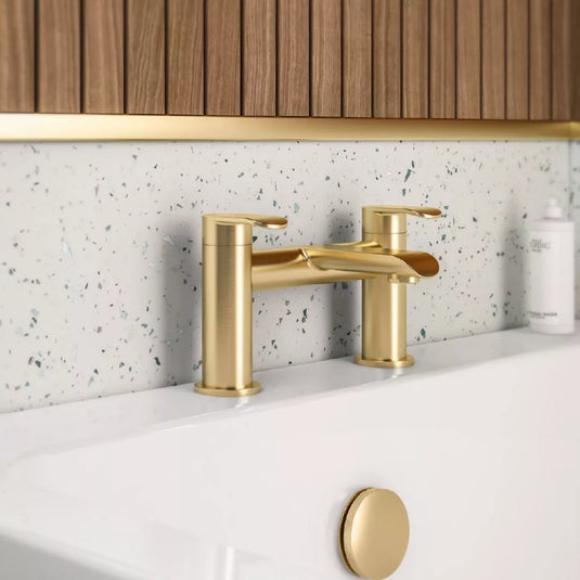 Eastbrook Lyneham Bath Filler Tap Brushed Brass | 93.1068 - Envy Bathrooms Ltd