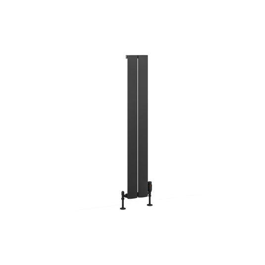 Eastbrook Malmesbury 1200 x 185mm Aluminium Radiator Matt Anthracite | 89.0968