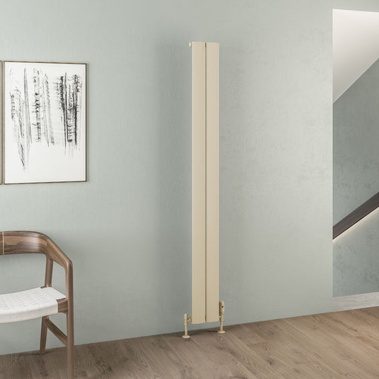 Eastbrook Malmesbury 1800 x 185mm Aluminium Radiator Matt Cappuccino | 89.0477