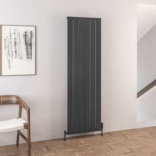 Eastbrook Malmesbury 1800 x 565mm Aluminium Radiator Matt Anthracite | 89.0742