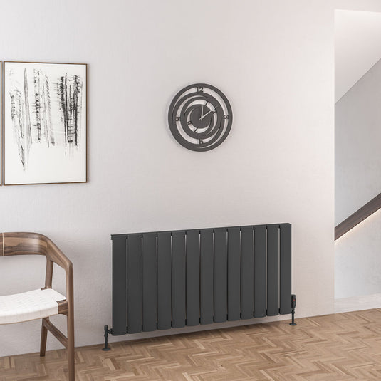 Eastbrook Malmesbury 600 x 1230mm Aluminium Radiator Matt Anthracite | 89.0431