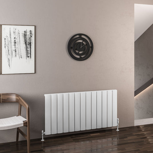 Eastbrook Malmesbury 600 x 1230mm Aluminium Radiator Matt White | 89.0425