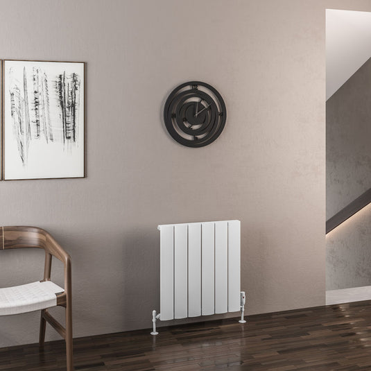 Eastbrook Malmesbury 600 x 565mm Aluminium Radiator Matt White | 89.0156
