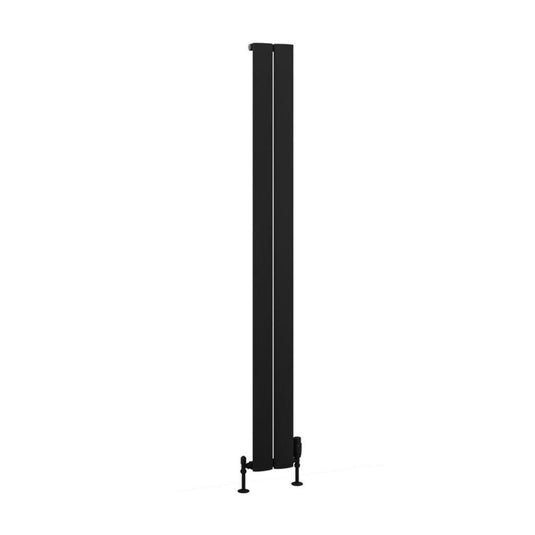 Eastbrook Malmesbury Aluminium Radiator 1800x185mm Matt Black | 89.1753