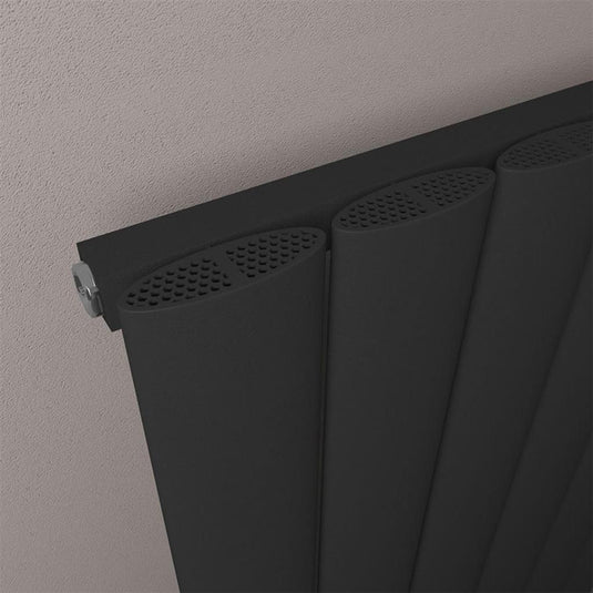 Eastbrook Malmesbury Aluminium Radiator 1800x280mm Matt Black | 89.1754