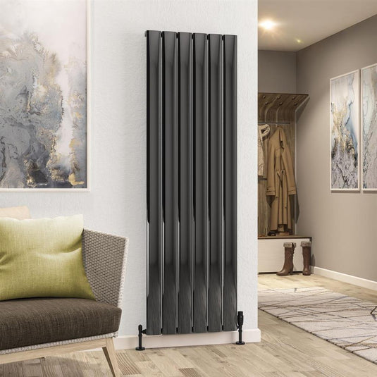 Eastbrook Malmesbury Aluminium Radiator 1800x565mm Black Effect | 89.1779