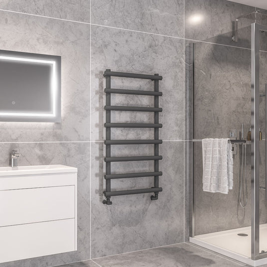 Eastbrook Marlow 1150 x 600mm Towel Rail Matt Anthracite | 89.0509
