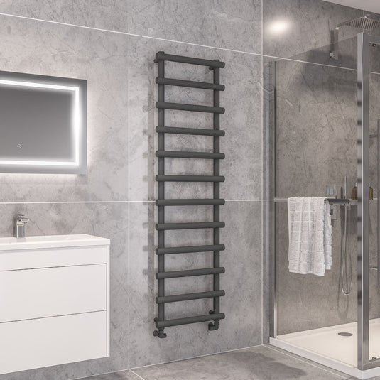 Eastbrook Marlow 1750 x 500mm Towel Rail Matt Anthracite | 89.0510