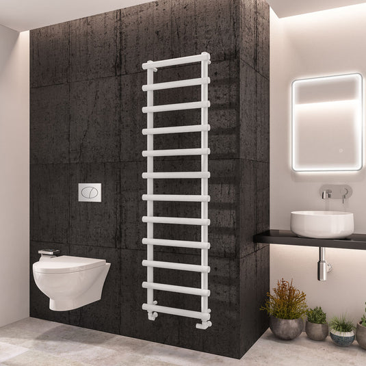 Eastbrook Marlow 1750 x 500mm Towel Rail Matt White | 89.0504