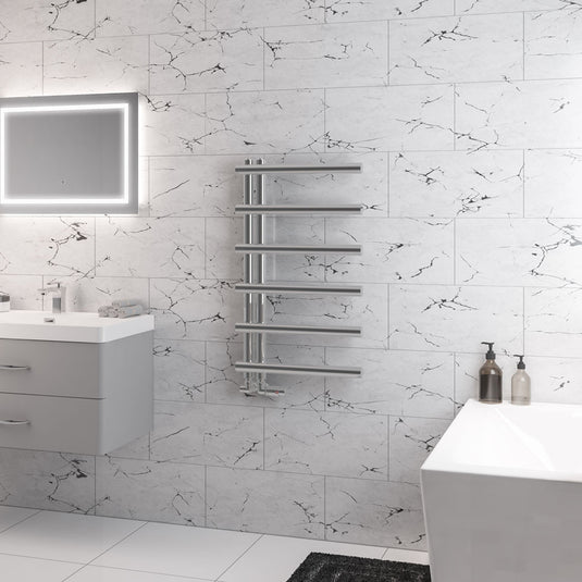 Eastbrook Marlow E-Style 850 x 500mm Towel Rail Chrome | 89.0831