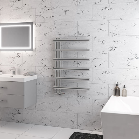 Eastbrook Marlow E-Style 850 x 600mm Towel Rail Chrome | 89.0832