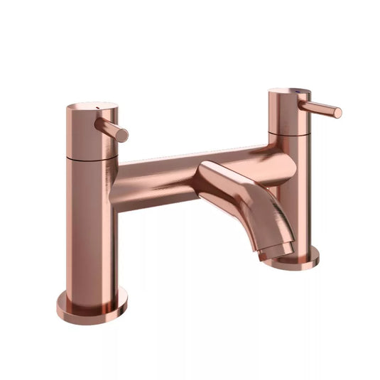 Eastbrook Meriden Bath Filler Tap with Curved Spout Brushed Bronze | 98.4016 - Envy Bathrooms Ltd