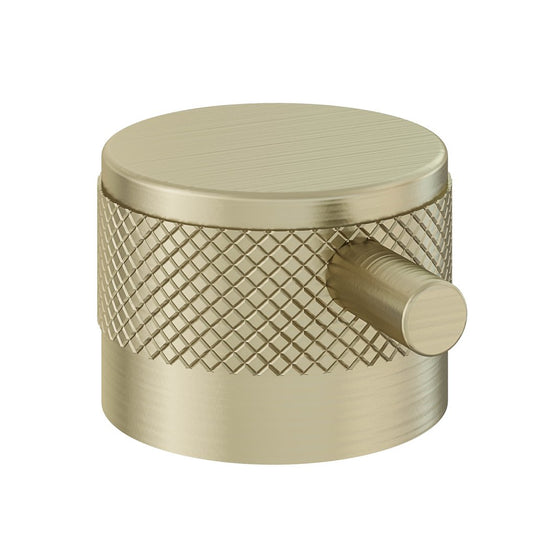 Eastbrook Meriden Half Knurling Valve Handles Round Lever Shower Valves Brushed Brass | 98.2083