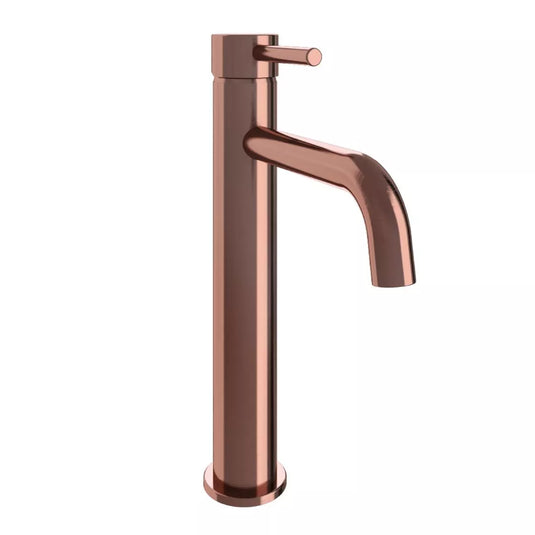 Eastbrook Meriden Highrise Basin Mono Tap with Waste Brushed Bronze | 98.4030 - Envy Bathrooms Ltd