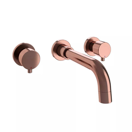 Eastbrook Meriden Three Hole Wall Mounted Bath Filler Tap Brushed Bronze | 98.4018 - Envy Bathrooms Ltd
