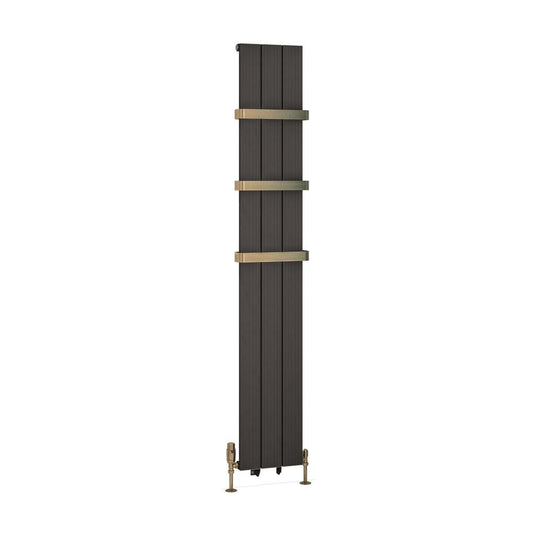 Eastbrook Mersey 1800 x 280mm Aluminium Radiator Matt Anthracite | 41.0454
