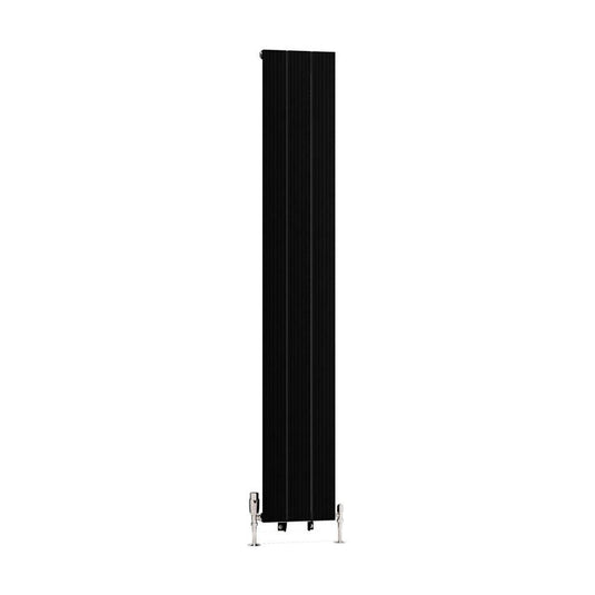 Eastbrook Mersey 1800 x 280mm Aluminium Radiator Matt Black | 41.0459