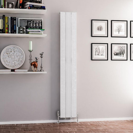 Eastbrook Mersey 1800 x 280mm Aluminium Radiator Matt White | 41.0449
