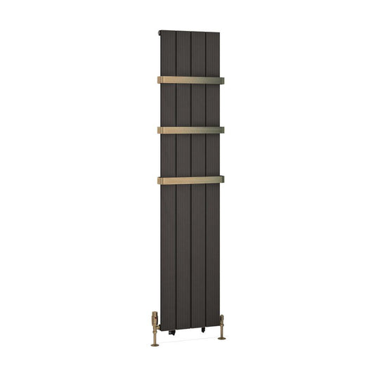 Eastbrook Mersey 1800 x 375mm Aluminium Radiator Matt Anthracite | 41.0455