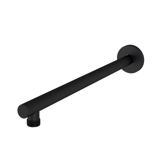Eastbrook Modern Round Fixed Over Head Shower Arm Matt Black | 60.1014