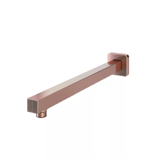 Eastbrook Modern Square Fixed Over Head Shower Arm Brushed Bronze | 60.2024 - Envy Bathrooms Ltd