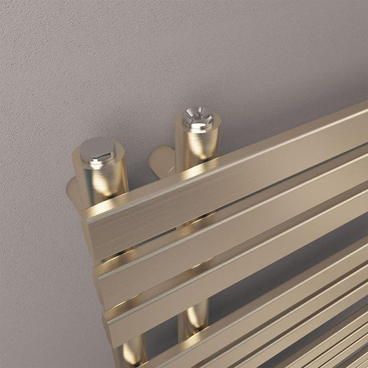 Eastbrook New Leonardo 1200 x 600mm Towel Radiator Brushed Brass | 41.0372