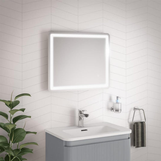 Eastbrook Novara 600 x 500mm LED Bathroom Mirror White/Chrome | 58.1001