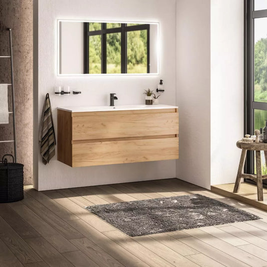 Eastbrook Olympia 120cm Wall Hung Drawer Unit Warm Oak | 39.0012 - Envy Bathrooms Ltd